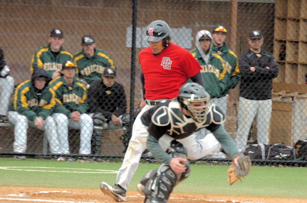BASEBALL SPLITS WITH BLOOMFIELD COLLEGE