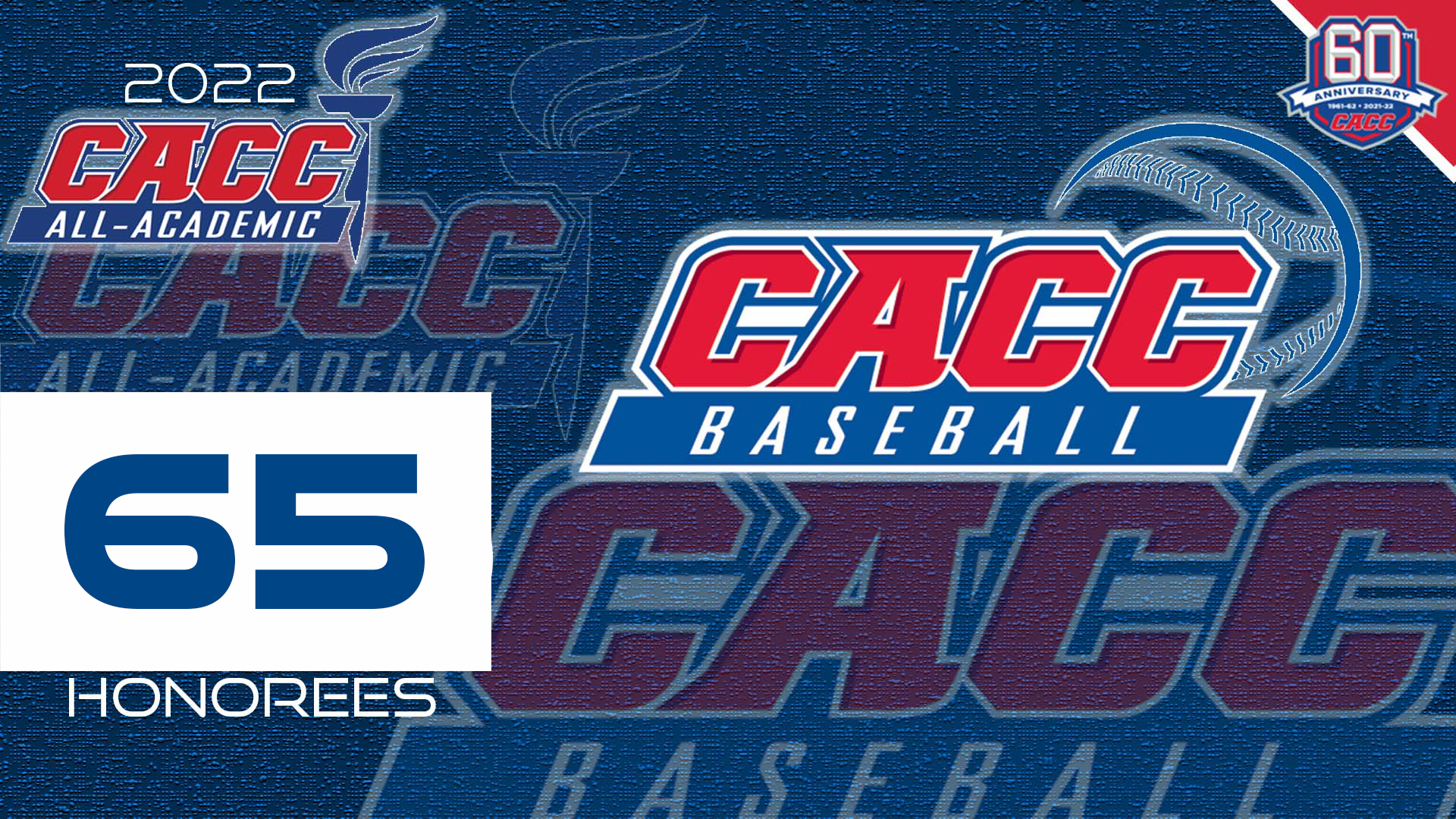 FIVE CHARGERS NAMED TO 21-22 CACC BASEBALL ALL-ACADEMIC TEAM