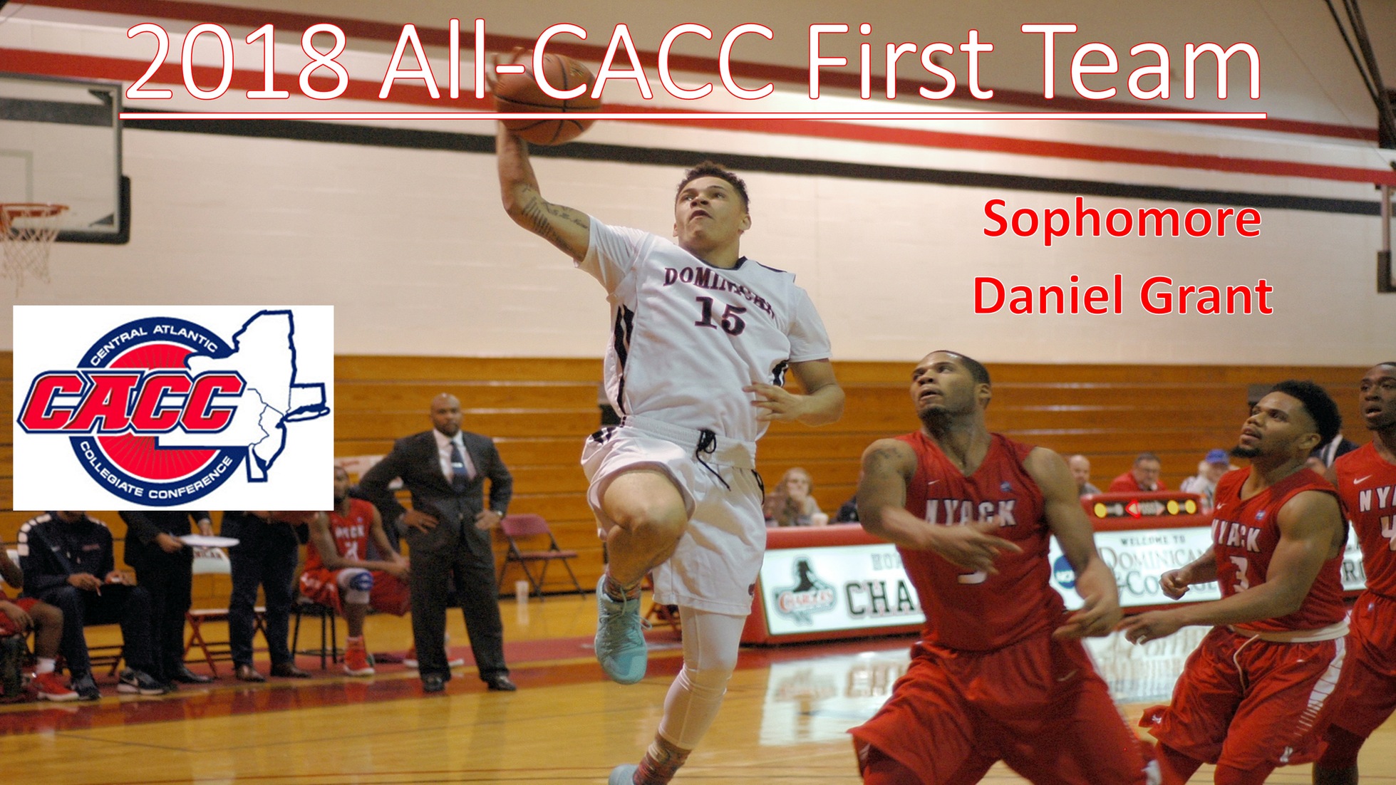 GRANT NAMED TO ALL-CACC MEN'S BASKETBALL FIRST TEAM