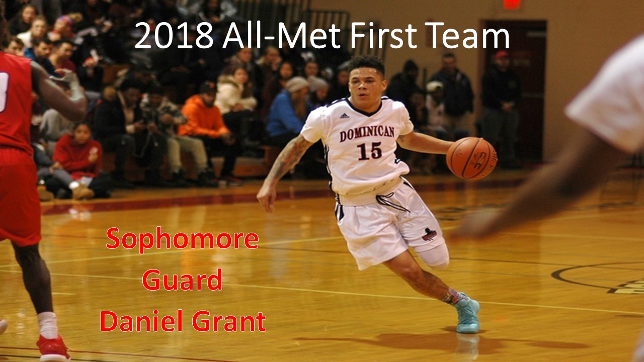 Sophomore Daniel Grant was named to the All-Met First Team as was announced today.