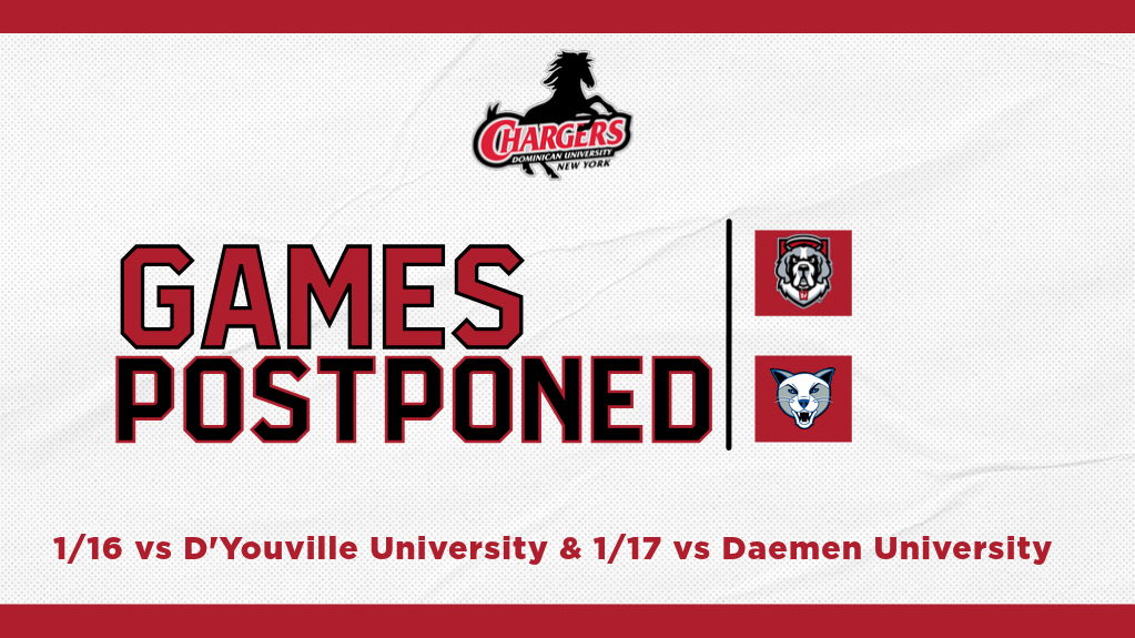 INCLEMENT WEATHER FORCES POSTPONEMENT OF MEN'S VOLLEYBALL MATCHES