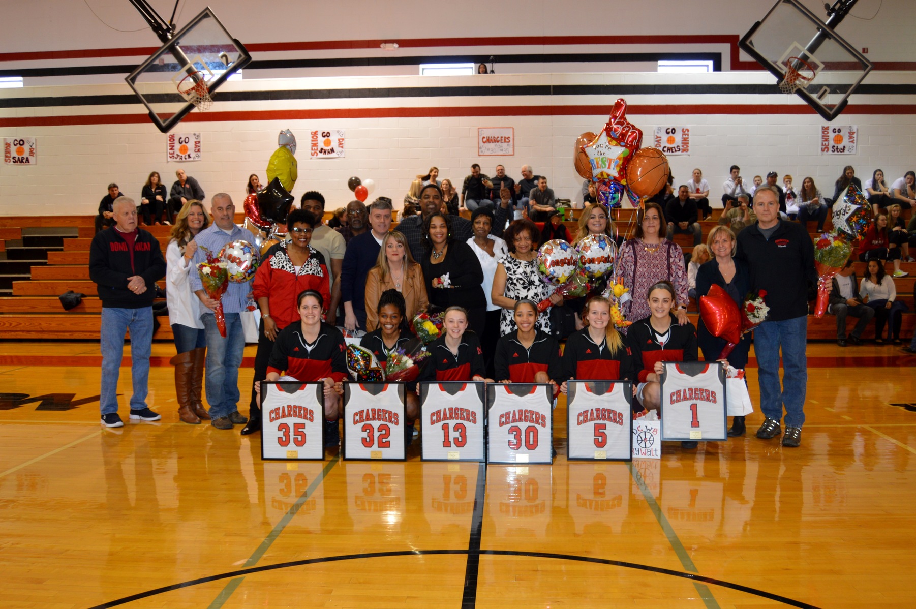 LADY CHARGERS WIN ON SENIOR DAY