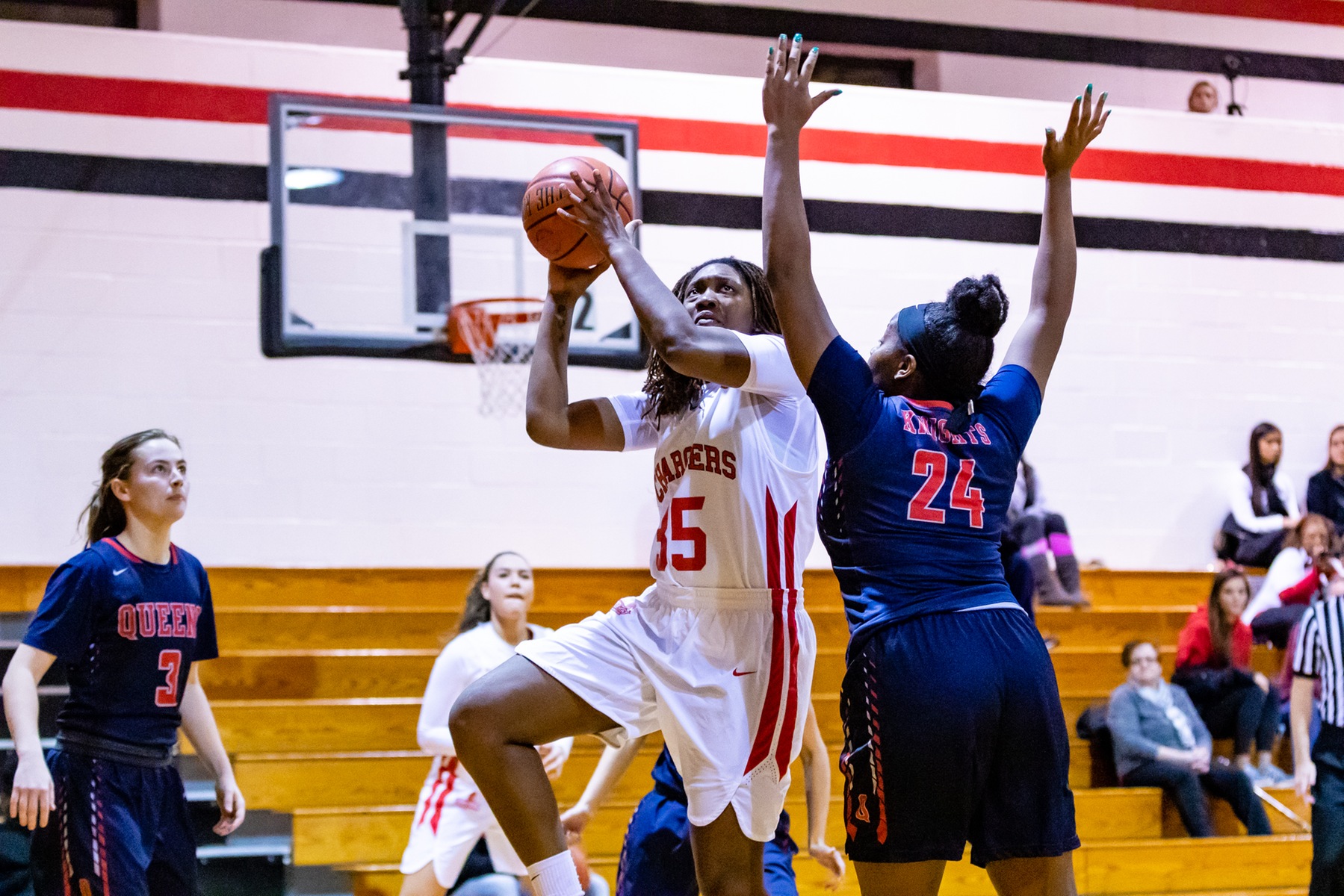 LADY CHARGERS FALL IN CACC CHAMPIONSHIP QUARTERFINALS