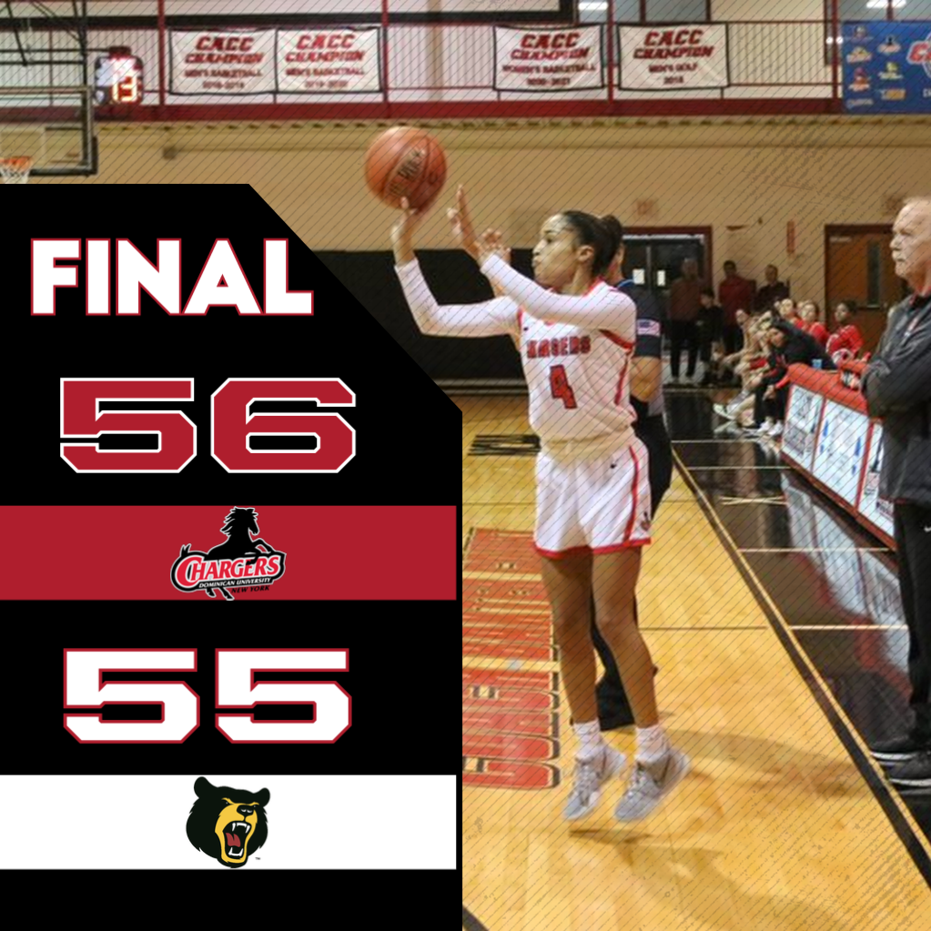 LADY CHARGERS EDGE BLOOMFIELD COLLEGE FOR THIRD STRAIGHT WIN