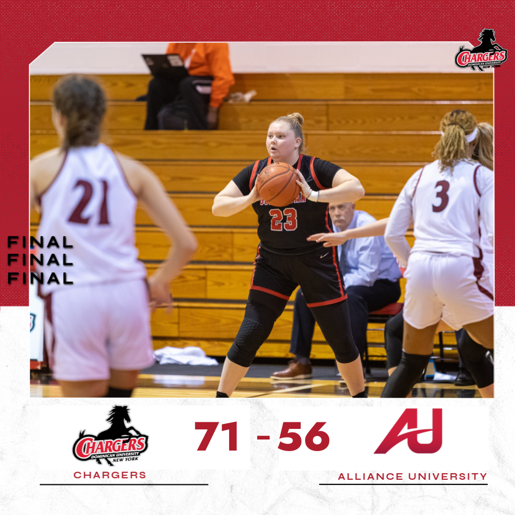STRONG THIRD QUARTER HELPS LIFT LADY CHARGERS OVER ALLIANCE UNIVERSITY