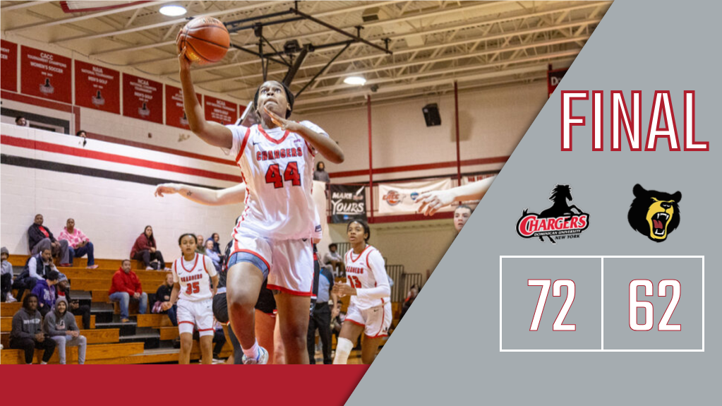 WOMEN'S BASKETBALL EARNS FIRST CACC VICTORY OF THE SEASON