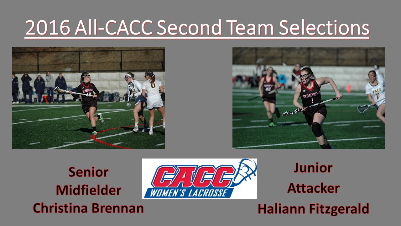 BRENNAN AND FITZGERALD EARN ALL-CACC ACCOLADES