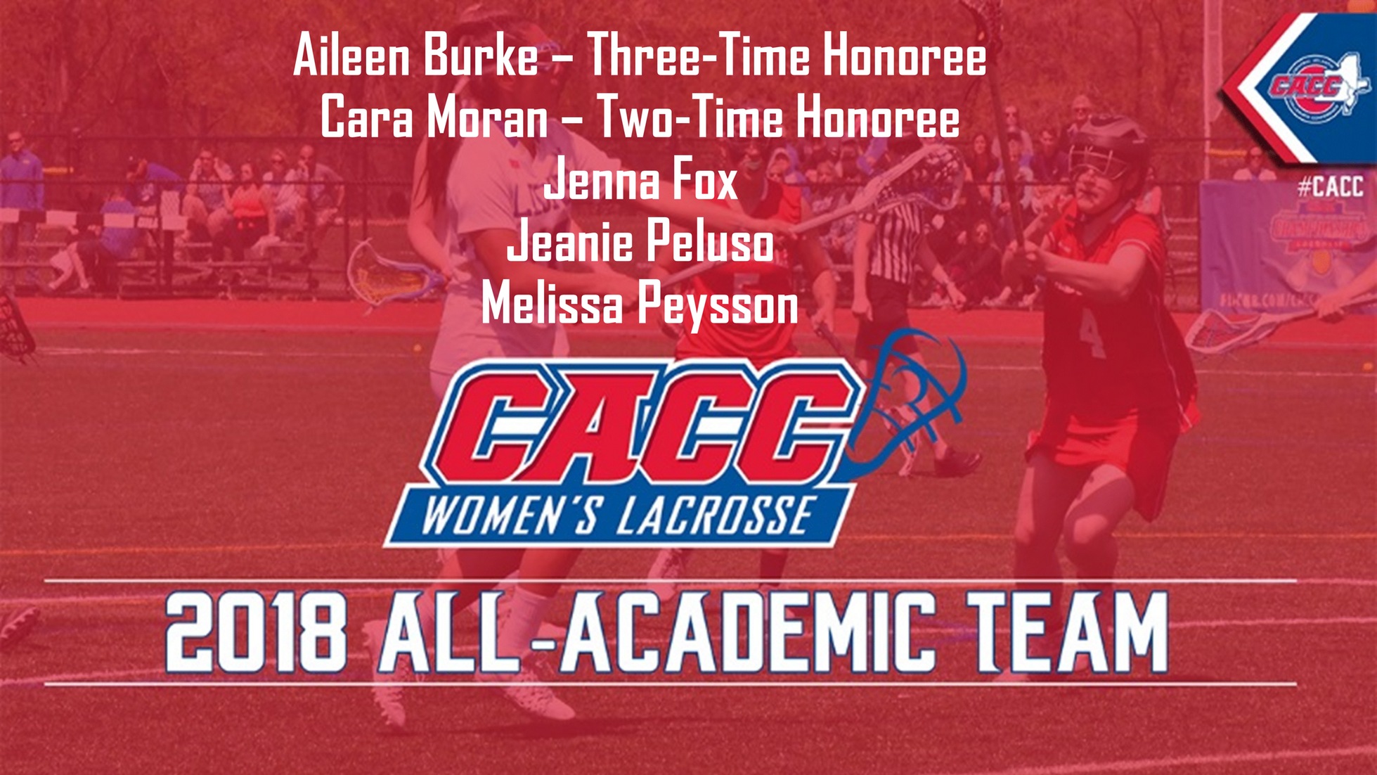 The CACC released the 2018 Women's Lacrosse All-Academic Team.