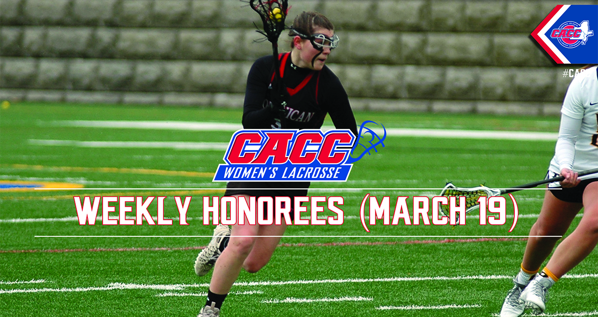 Sophomore women's lacrosse player, Jenna Fox, has been named the CACC Player of the Week for the week ending March 18th.