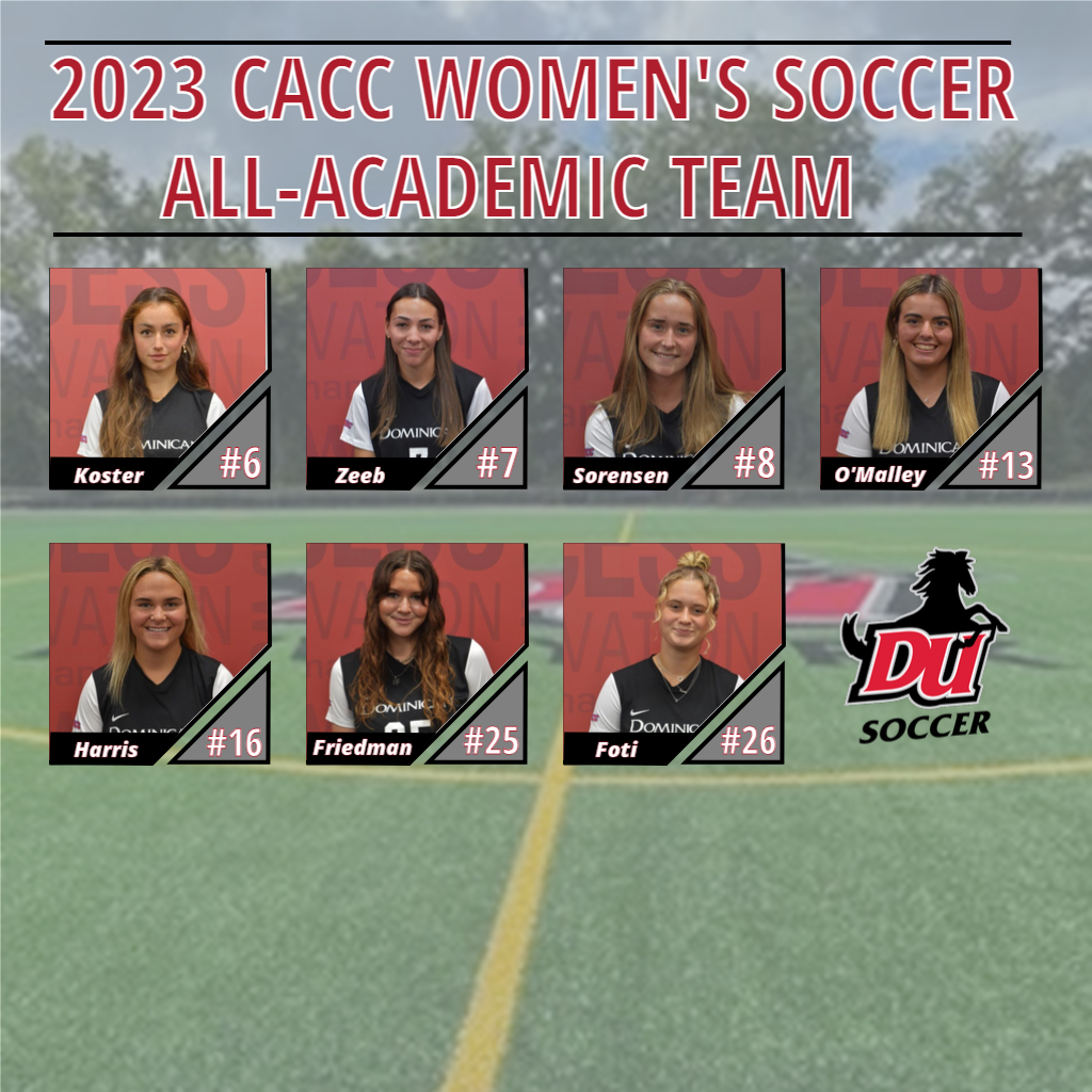 SEVEN WOMEN'S SOCCER PLAYERS NAMED TO THE 2023 CACC WSOC ALL-ACADEMIC TEAM