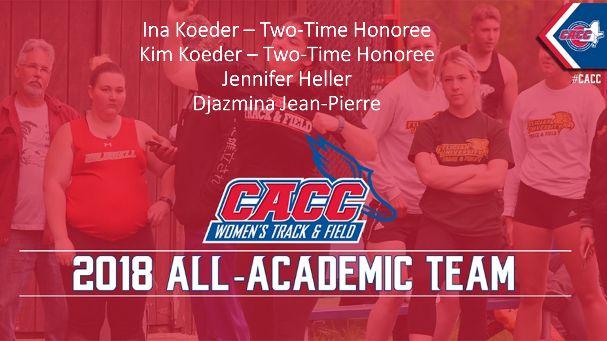 The CACC released the 2018 CACC All-Academic Team in the sport of Women's Track