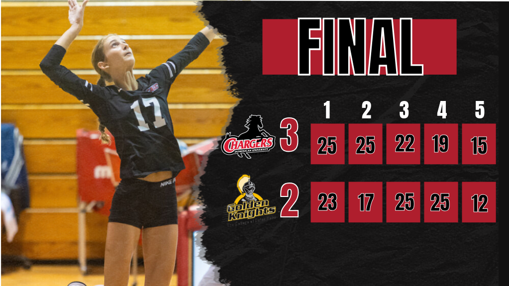 VOLLEYBALL COMPLETES HOME STAND WITH A WIN OVER GOLDEN KNIGHTS