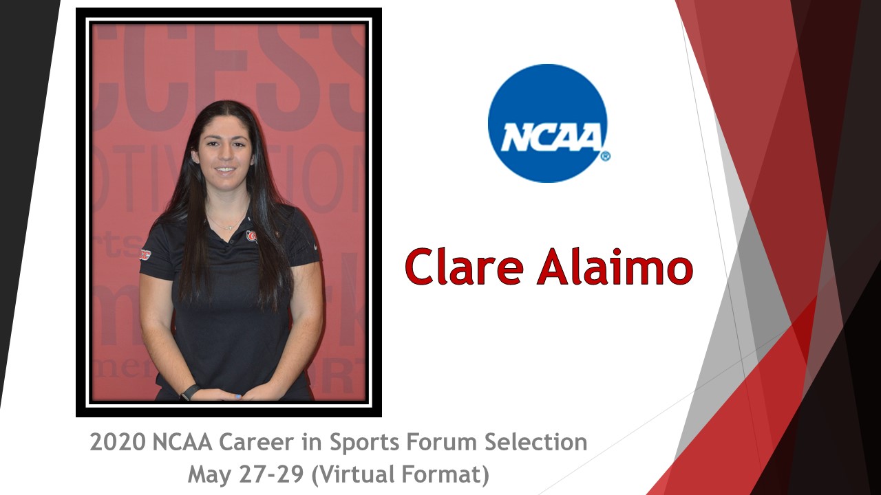 CLARE ALAIMO SELECTED TO PARTICIPATE IN 2020 NCAA CAREER IN SPORTS FORUM