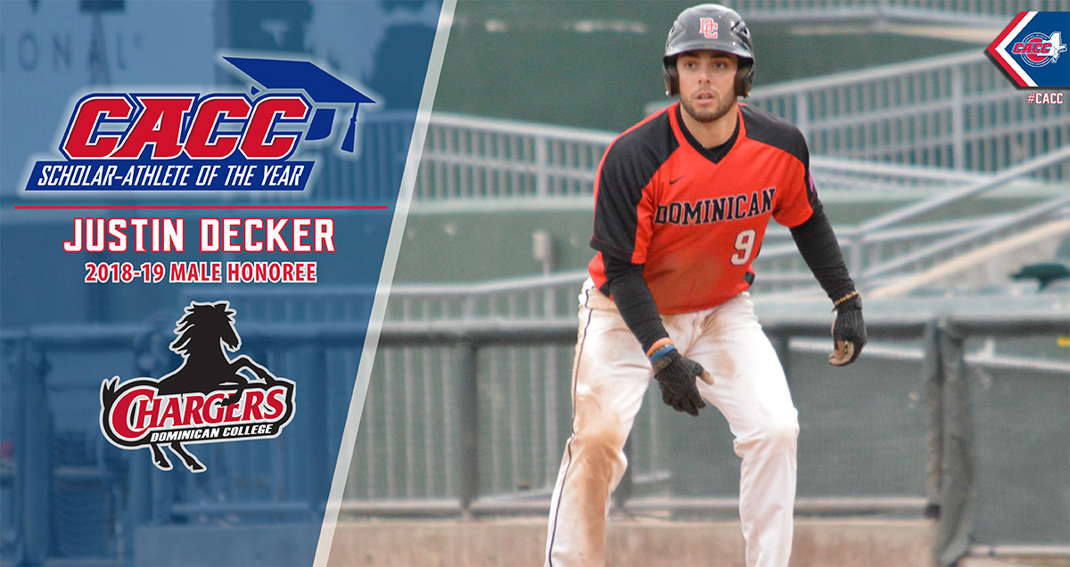 DOMINICAN COLLEGE'S JUSTIN DECKER NAMED 2018-19 CACC MALE SCHOLAR- ATHLETE OF THE YEAR
