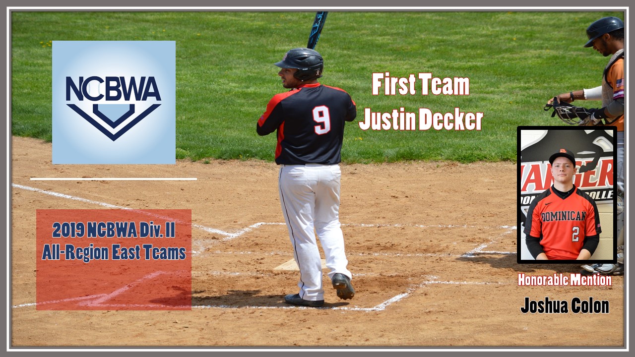 DECKER EARNS NCBWA EAST ALL-REGION HONORS; COLON RECEIVES HONORABLE MENTION ACCOLADES