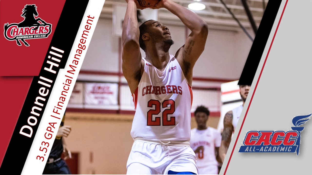 HILL RECEIVES CACC MEN'S BASKETBALL ALL-ACADEMIC HONORS