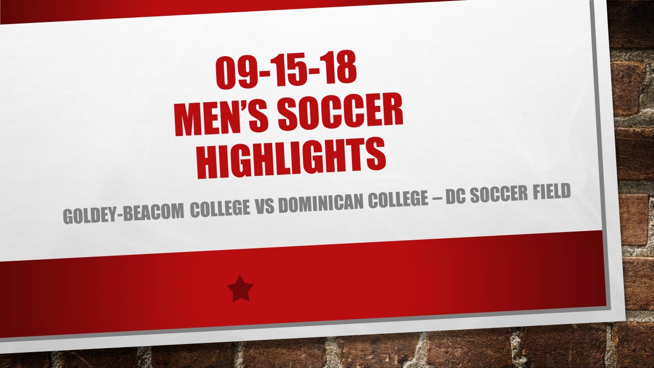 CHARGER SOCCER HIGHLIGHTS FROM VICTORY OVER GOLDEY-BEACOM COLLEGE