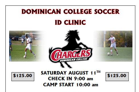 The men's soccer team will host a ID Clinic for all prospective student-athletes on August 11th.