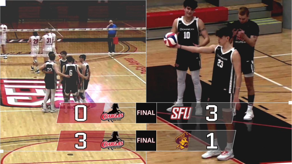 MEN'S VOLLEYBALL EARNS PROGRAM'S FIRST VICTORY AT ST. FRANCIS UNIVERSITY TRI-MATCH