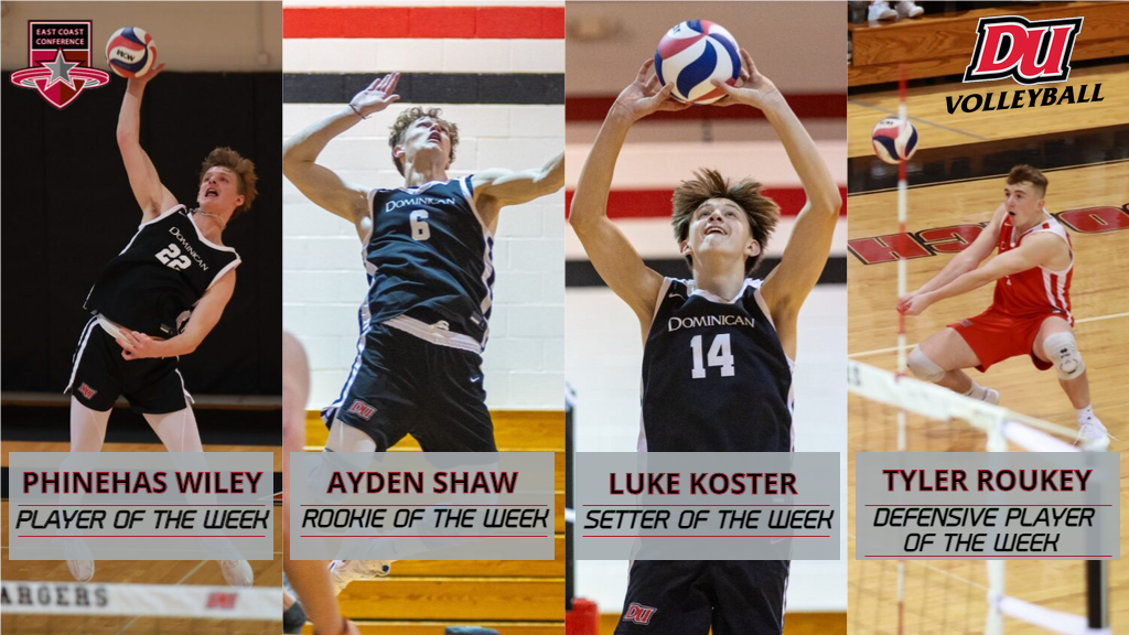 WILEY, ROUKEY, KOSTER AND SHAW EARN ECC WEEKLY HONORS