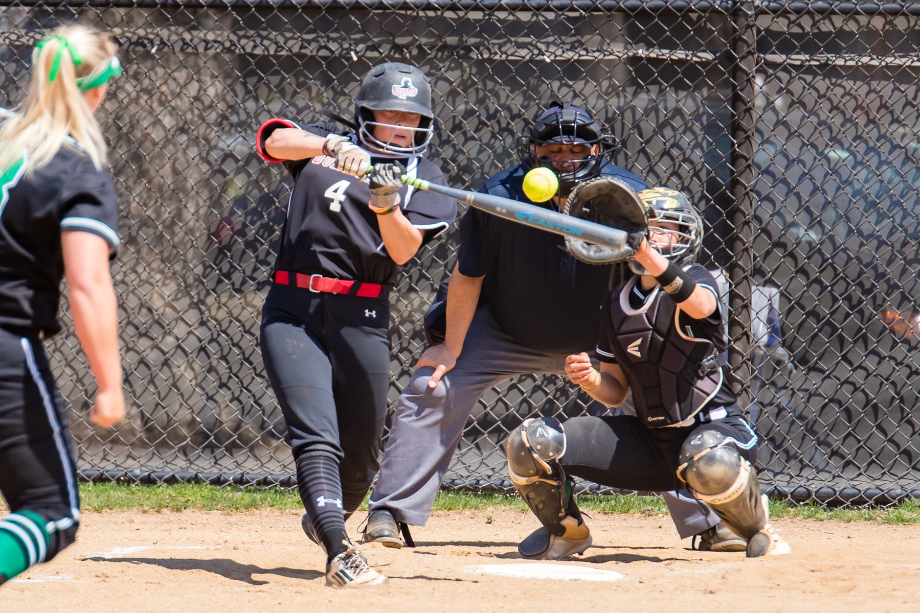 The Lady Charger softball team swept a CACC double-header from host Felician University