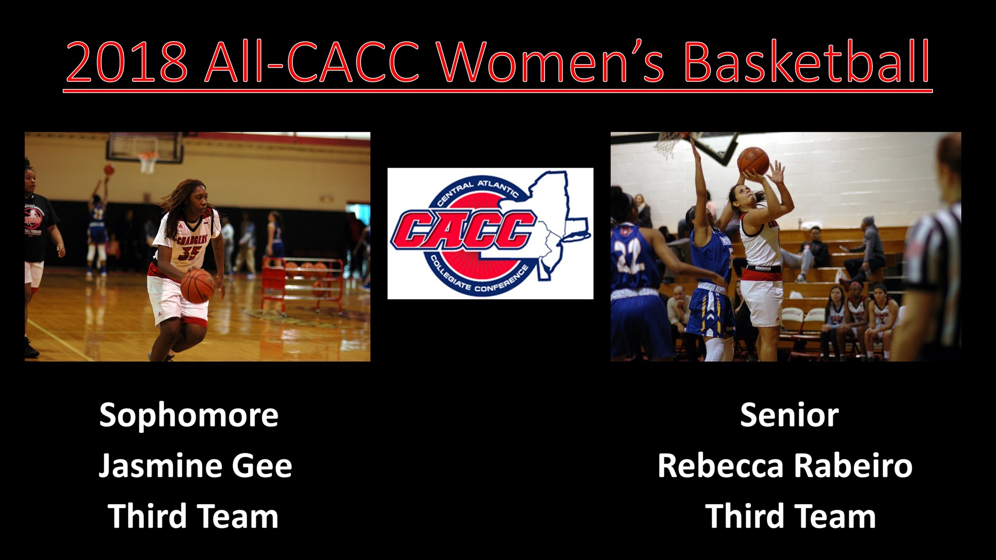 RABEIRO AND GEE EARN ALL-CACC WOMEN'S BASKETBALL HONORS