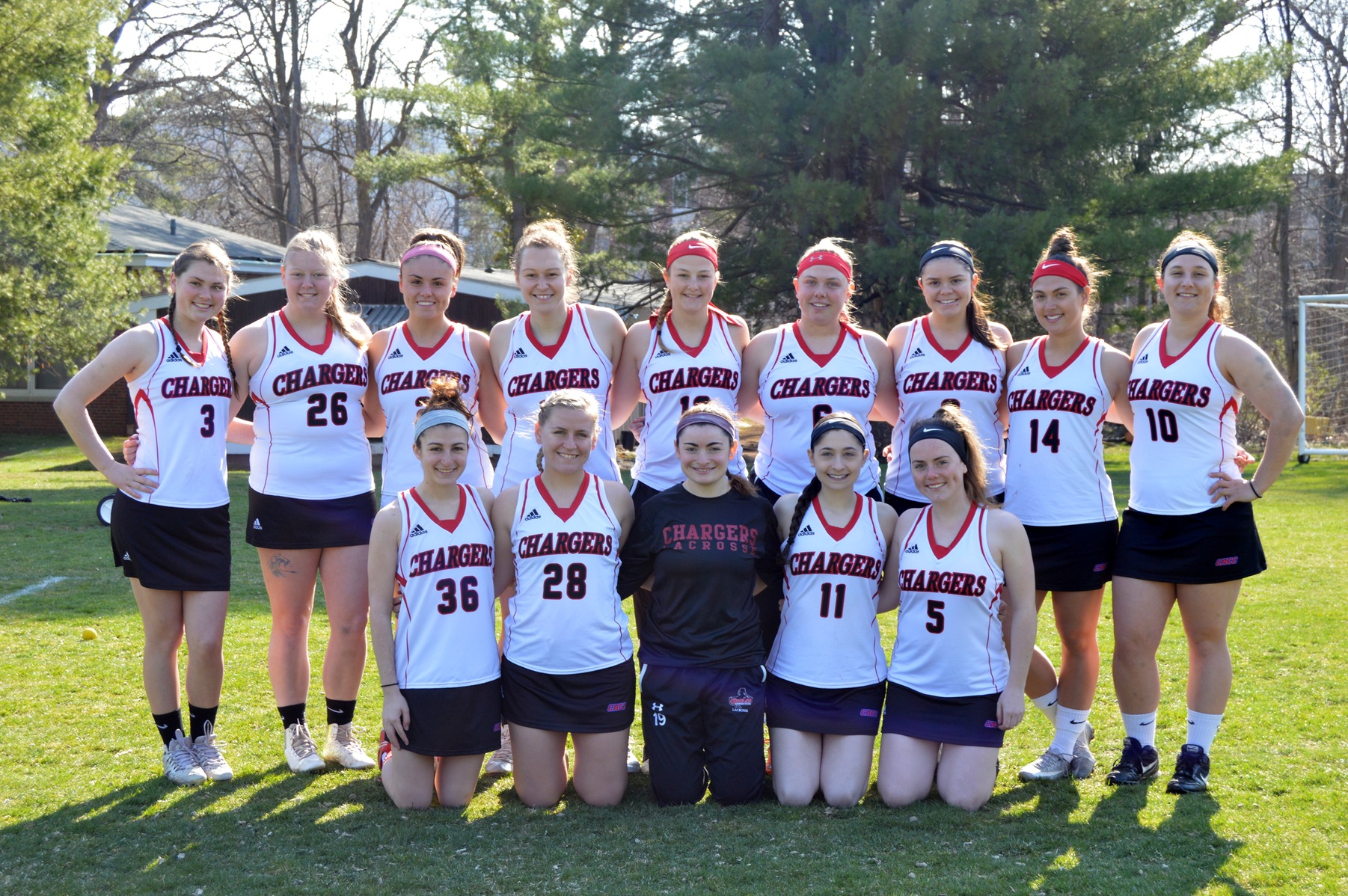 The Lady Chargers women's lacrosse team fell to Wilmington University this afternoon.