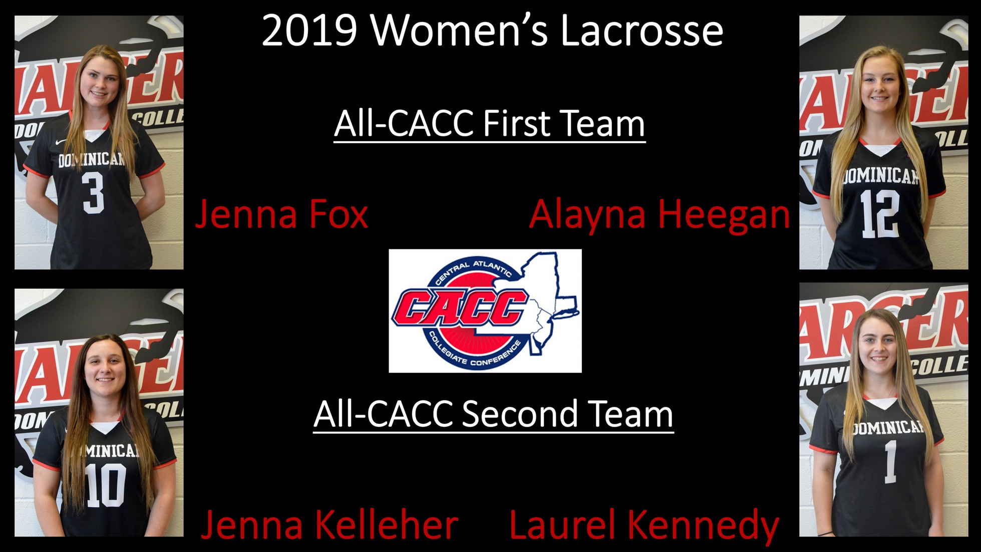 FOUR LADY CHARGERS EARN ALL-CACC WOMEN'S LACROSSE HONORS