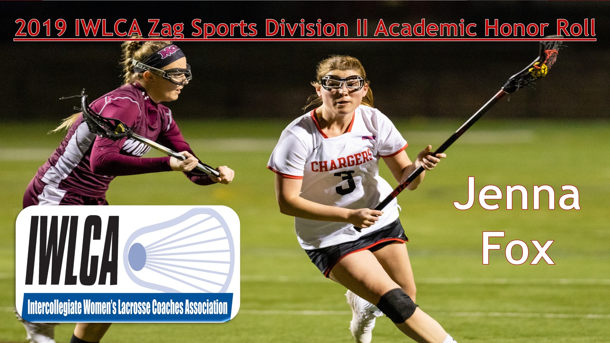 FOX NAMED TO IWLCA 2019 ZAG SPORTS DIVISION II ACADEMIC HONOR ROLL
