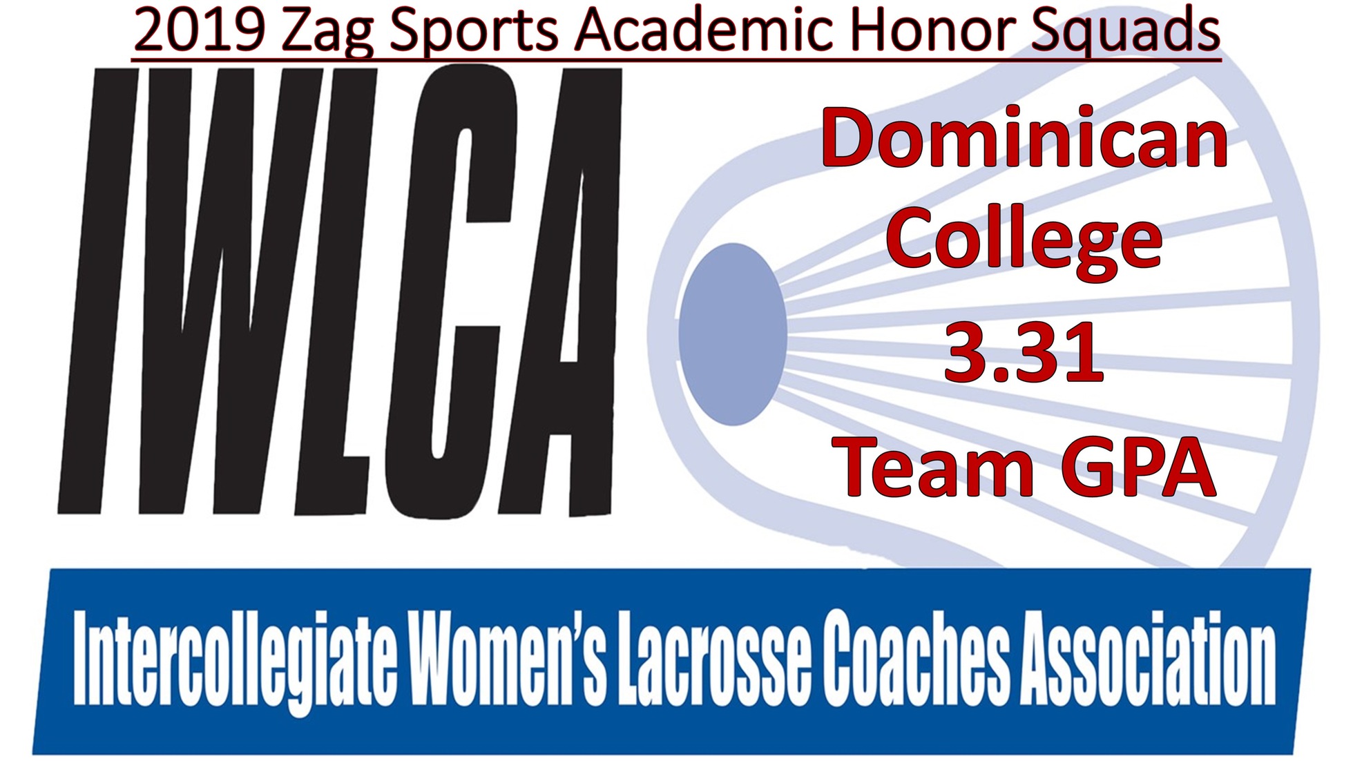 WOMEN'S LACROSSE NAMED TO 2019 ZAG SPORTS ACADEMIC HONOR SQUADS