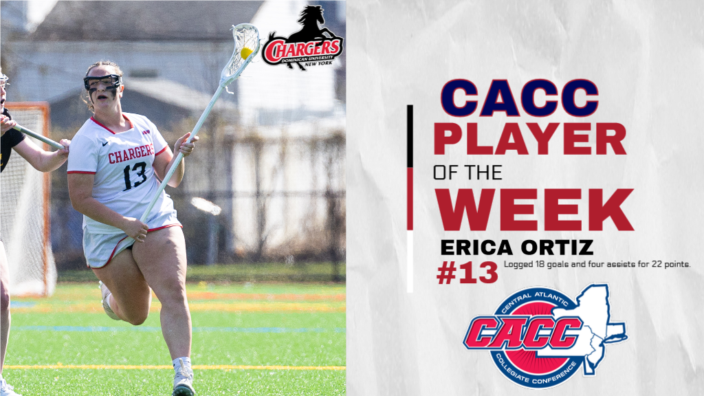 ORTIZ TABBED CACC WLAX PLAYER OF THE WEEK