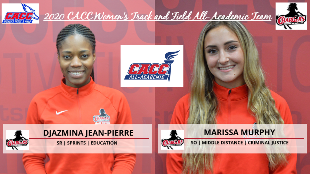 JEAN-PIERRE AND MURPHY NAMED TO 2020 CACC WOMEN'S TRACK AND FIELD ALL-ACADEMIC TEAM