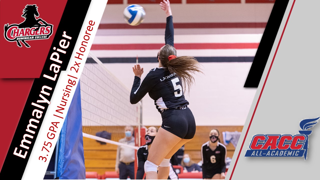 LaPIER NAMED TO 2021 CACC VOLLEYBALL ALL-ACADEMIC TEAM