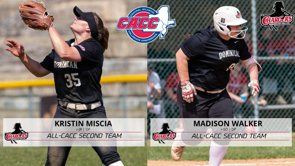 MISCIA AND WALKER RECEIVE ALL-CACC SOFTBALL RECOGNITION