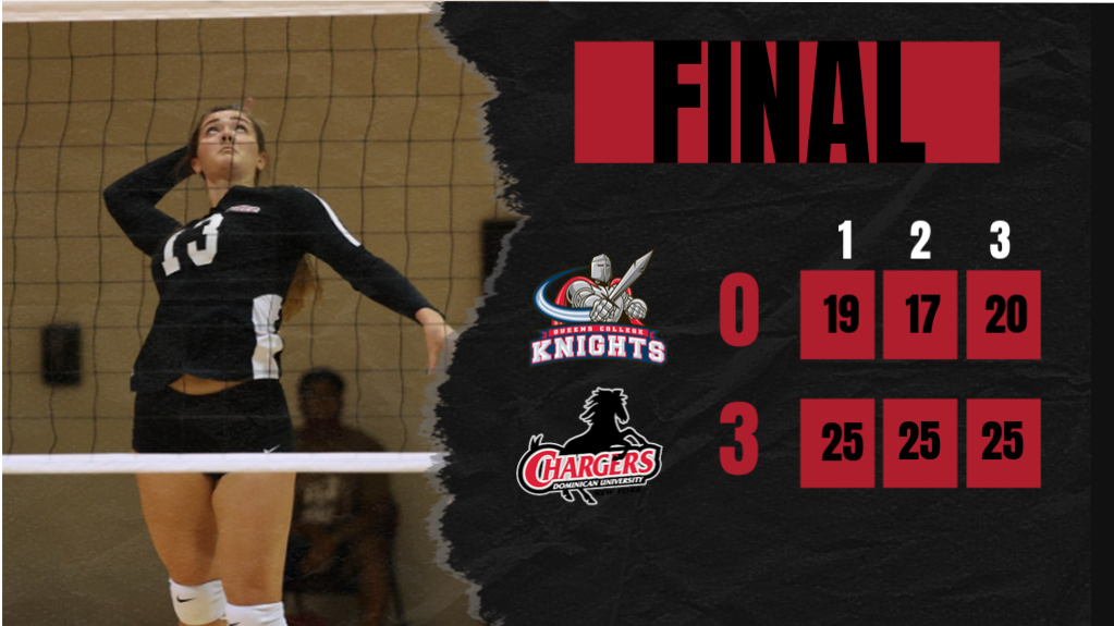 CHARGERS EARN FIRST WIN OF THE SEASON WITH A SWEEP OVER QUEENS COLLEGE