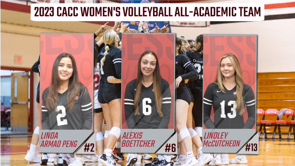 PENG, BOETTCHER, AND MCCUTCHEON NAMED TO 2023 CACC VOLLEYBALL ALL-ACADEMIC TEAM
